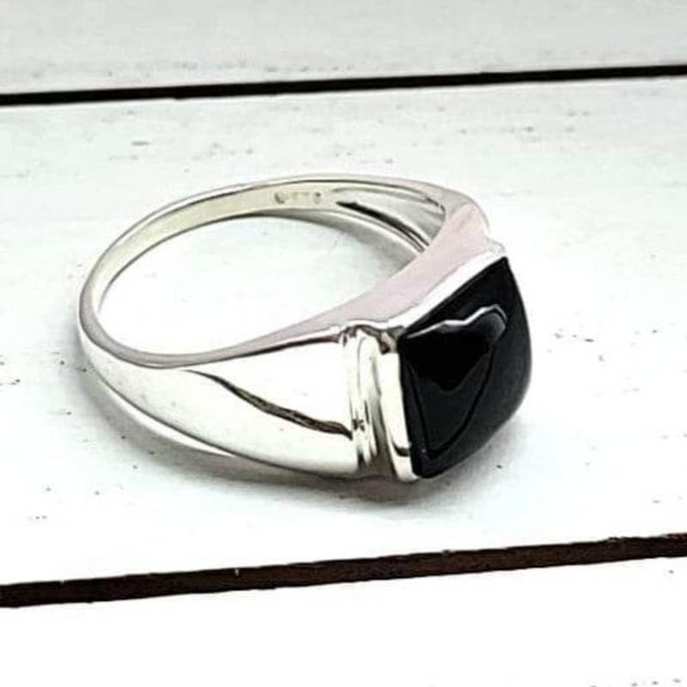 Guardian Ring | Unisex Black Onyx in 925 Sterling Silver